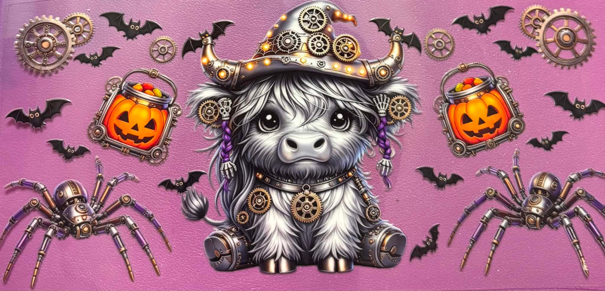 Black And White Which Baby Highland Cow Wrap
