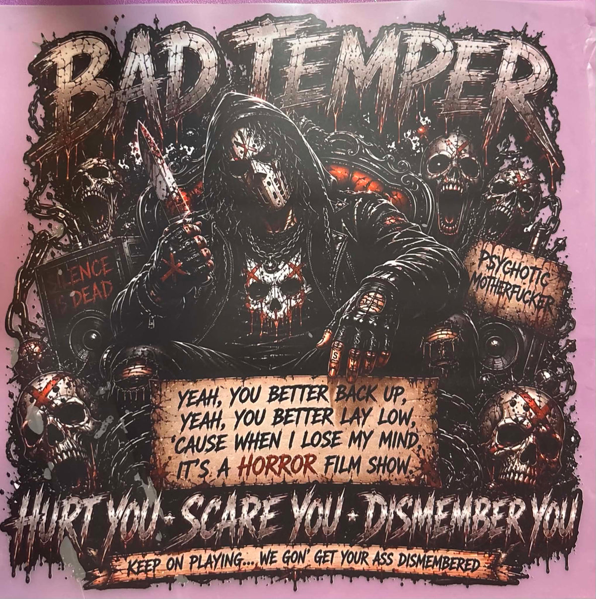 Bad Temper Shirt Or Tote Transfers