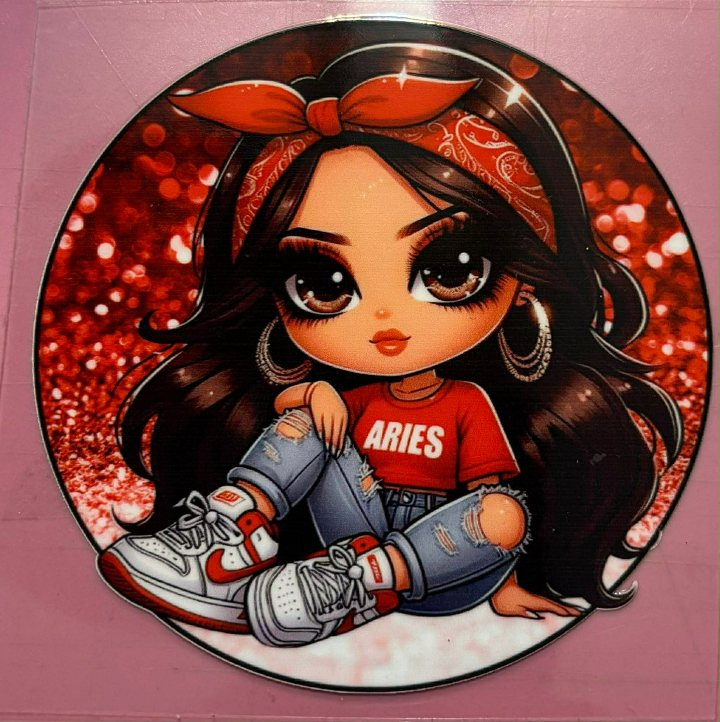 Aries girl decal