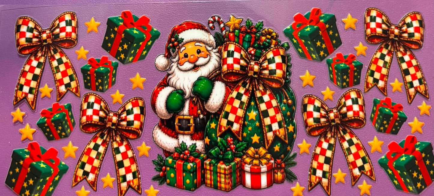 Checkered Santa Wrap