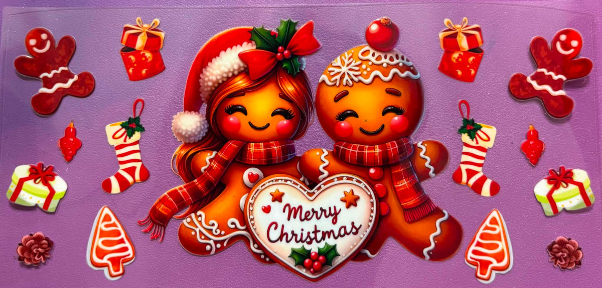 Merry Christmas Gingerbread Wrap