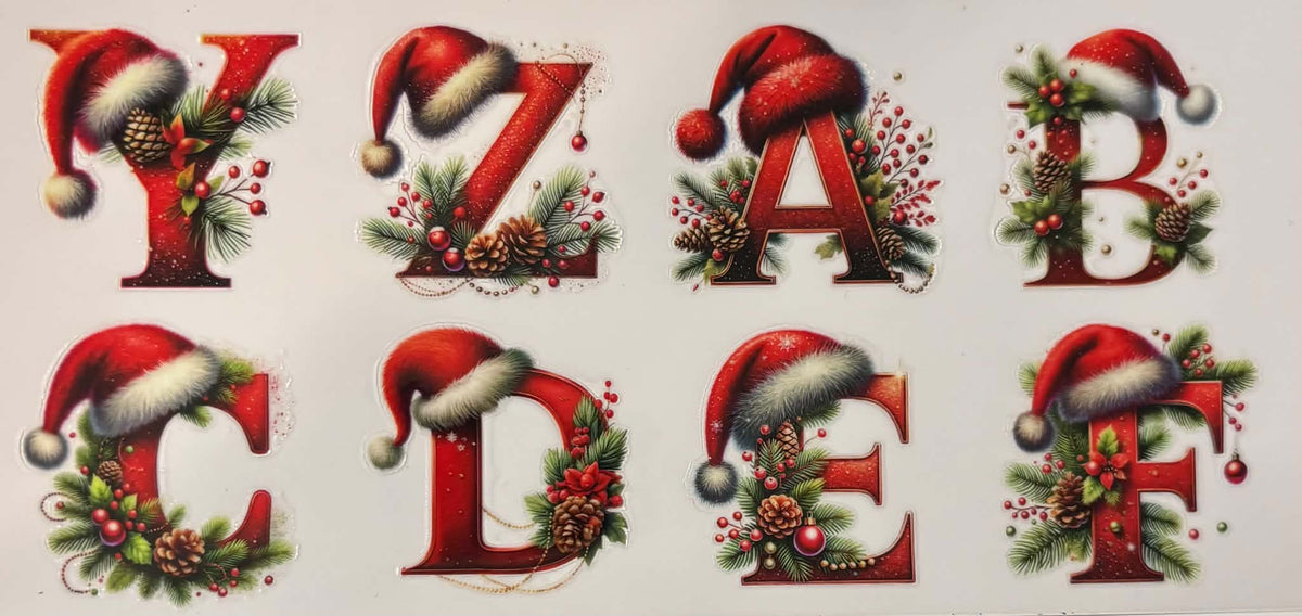 Christmas Letter Decals Priced Per Letter
