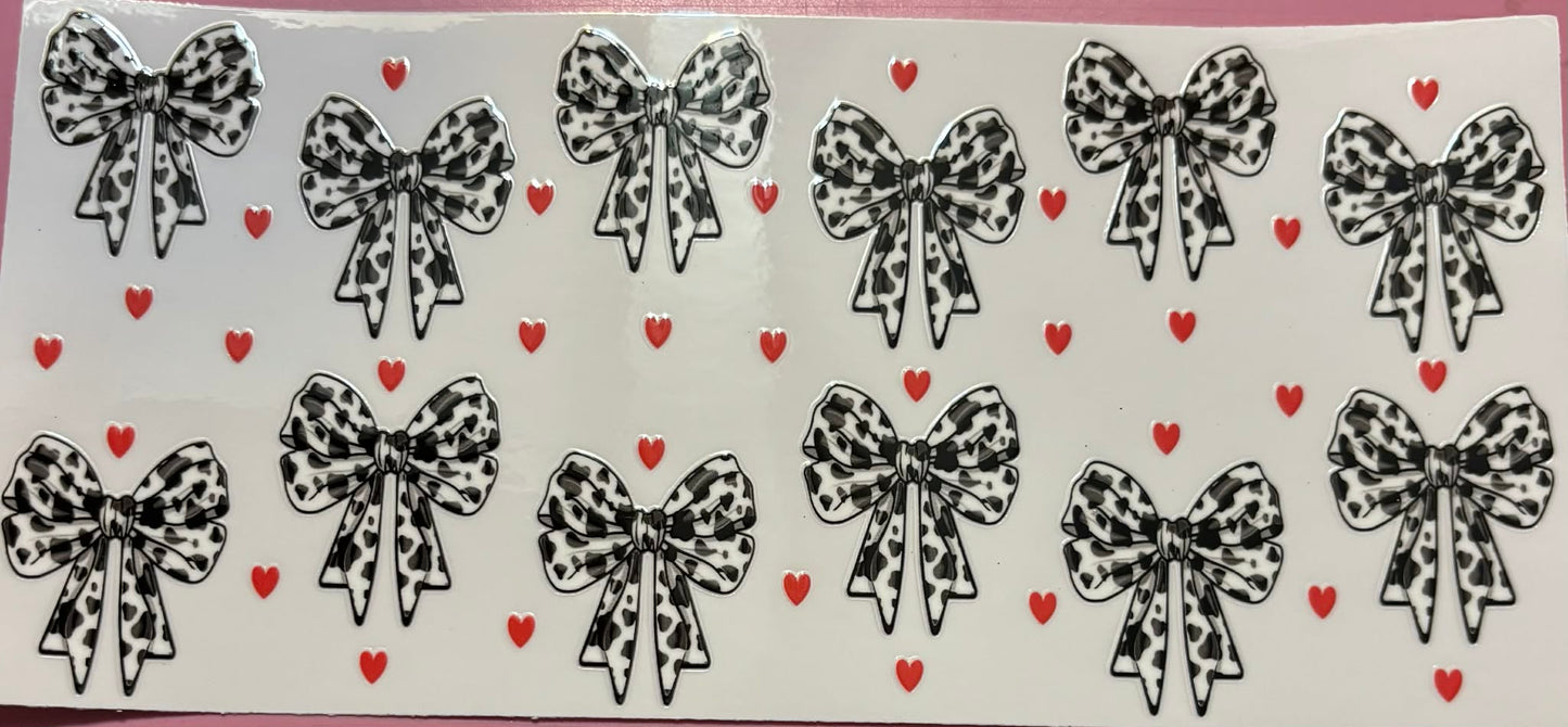 Cow Bows & Hearts wrap