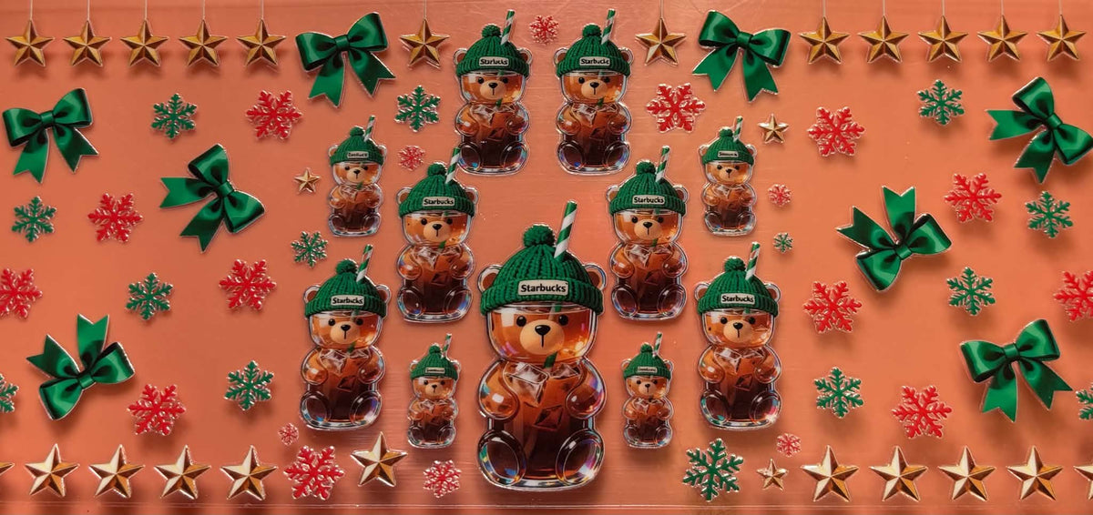 STARBUCK BEAR SNOWFLAKE WRAP
