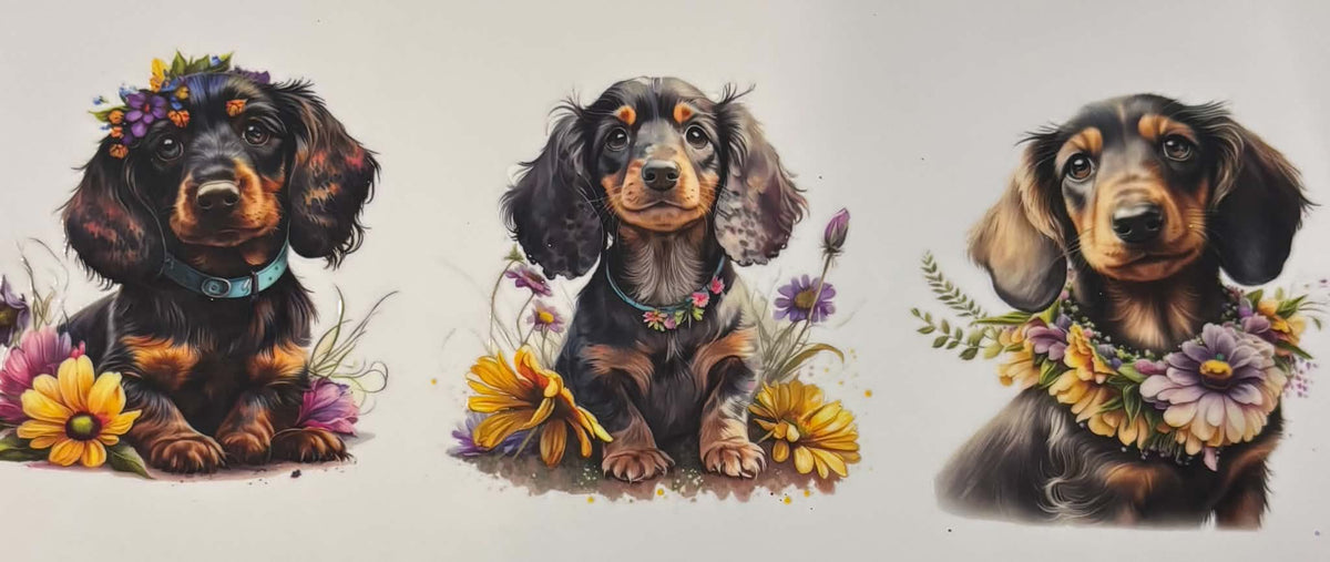 Puppy And Dog Decal Priced Per Dog