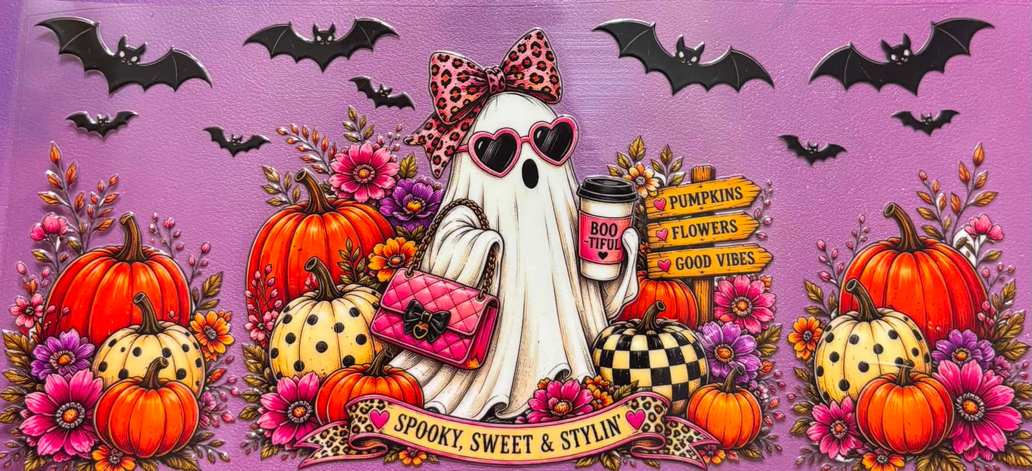 Spooky Sweet Stylin Ghost Wrap