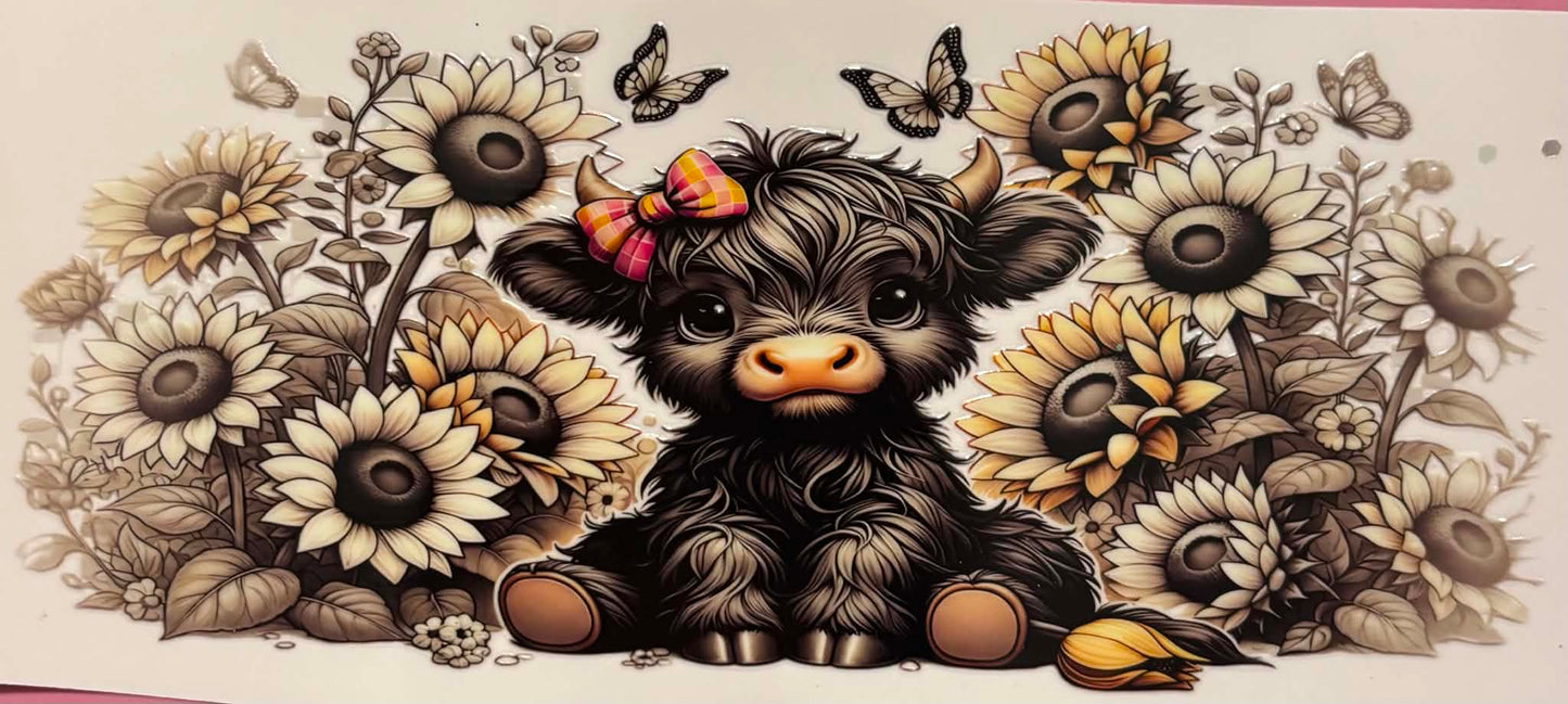 Litte Black Highland Flower Wrap