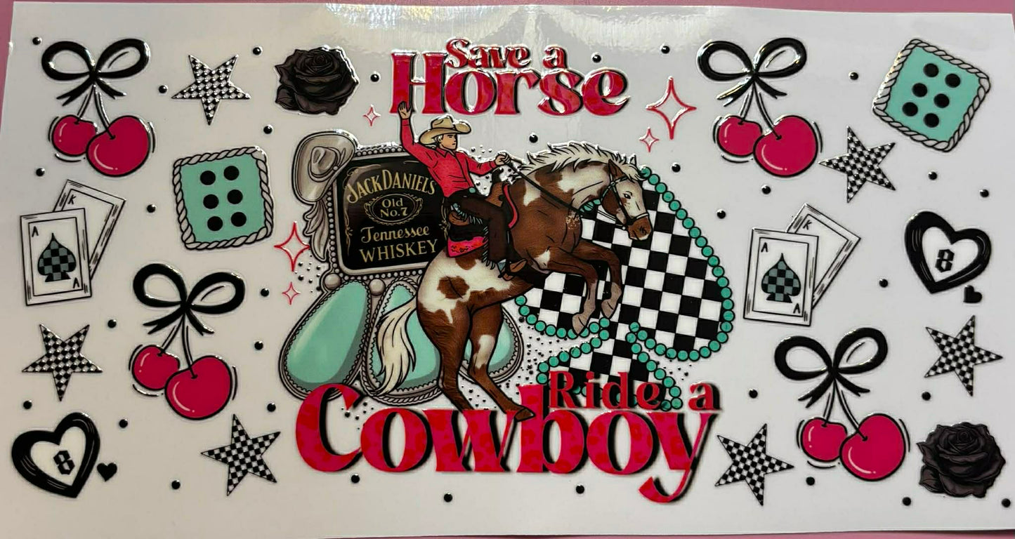 Save a horse ride a cowboy wrap