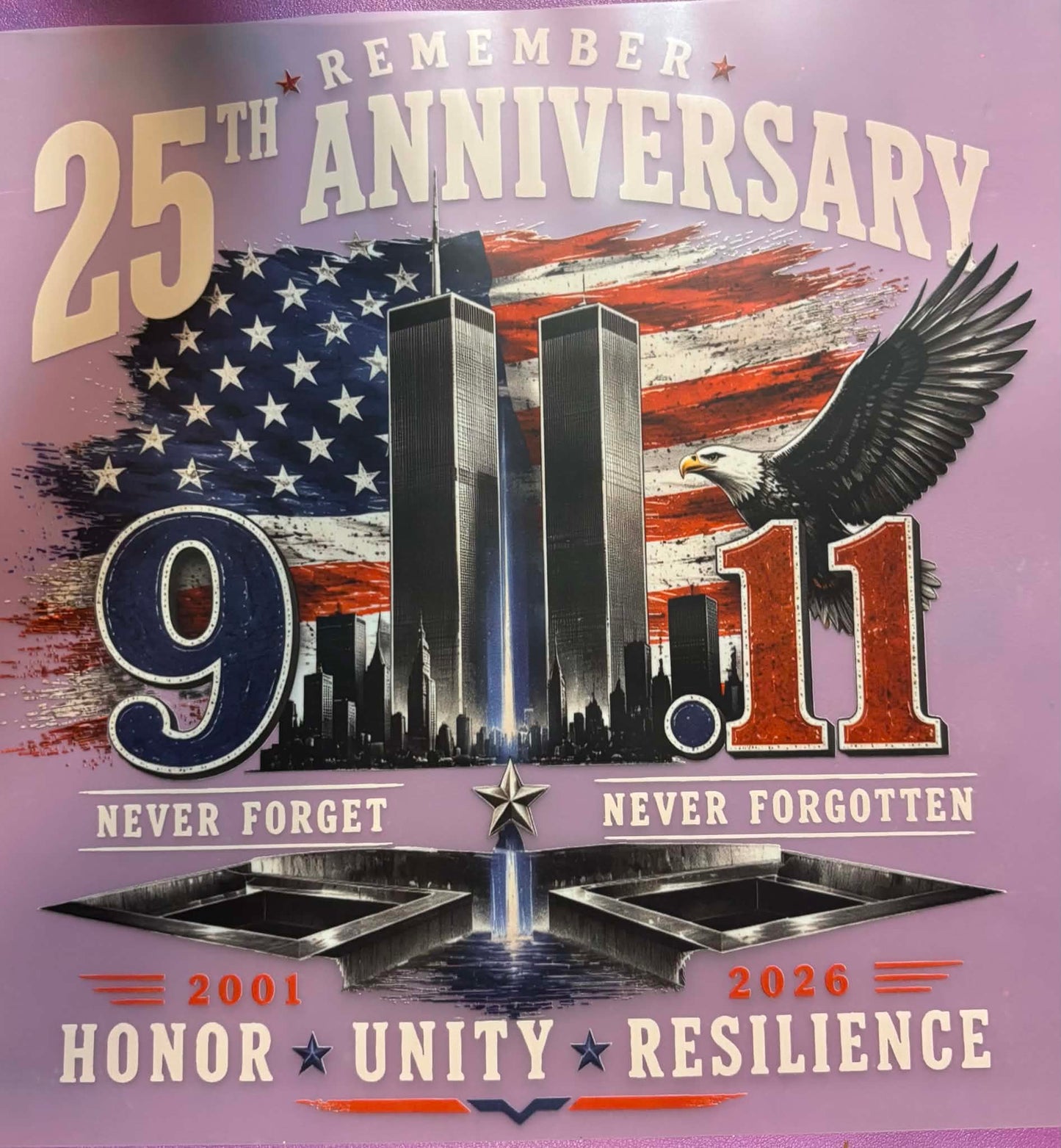 25th Anniversary 9.11. Shirt Or Tote Bag Transfer