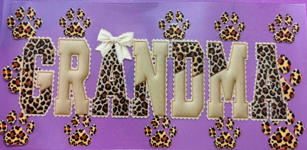 Grandma Dog Print Wrap