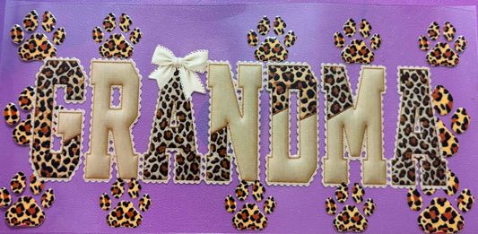 Grandma Dog Print Wrap