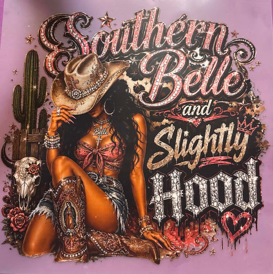 Southern Belle And Slightly Hood Shirt And Tote Bag Transfer