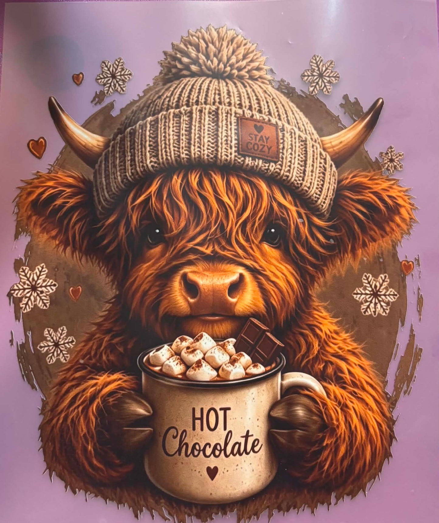 Hot Choclate Shirt Or Tote Bag Transfers