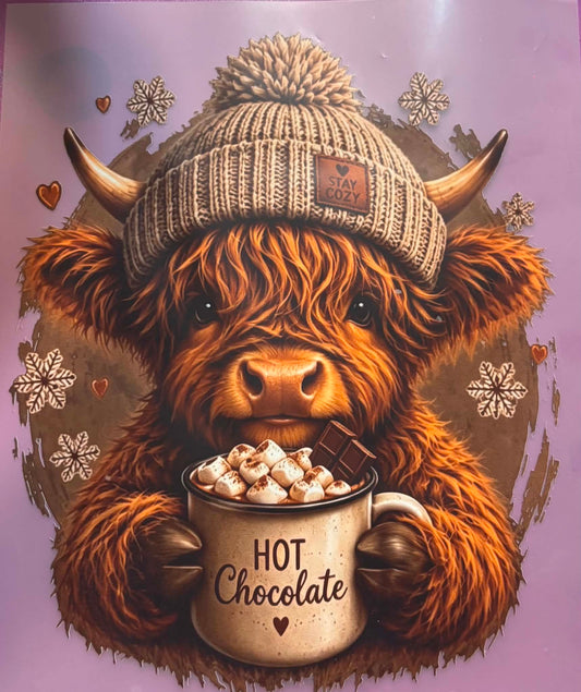 Hot Choclate Shirt Or Tote Bag Transfers