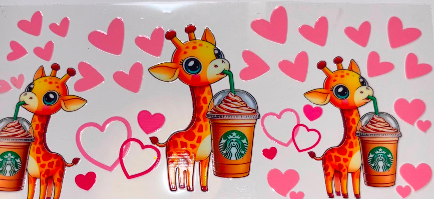 BABY GIRAFFE STAR BUCKS WRAP