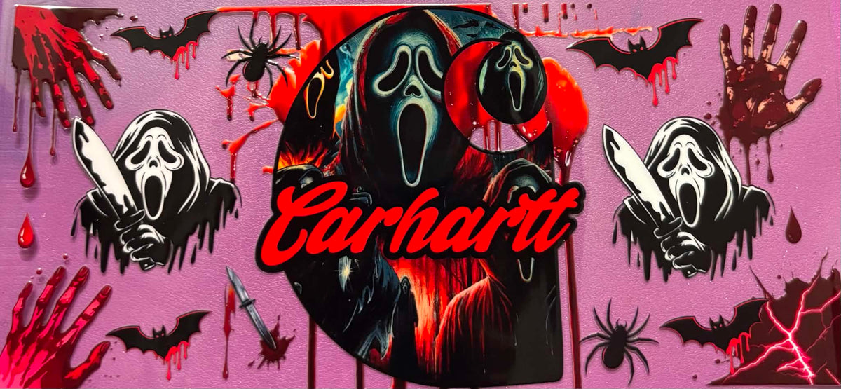 Red Carhartt Ghost Face Wrap
