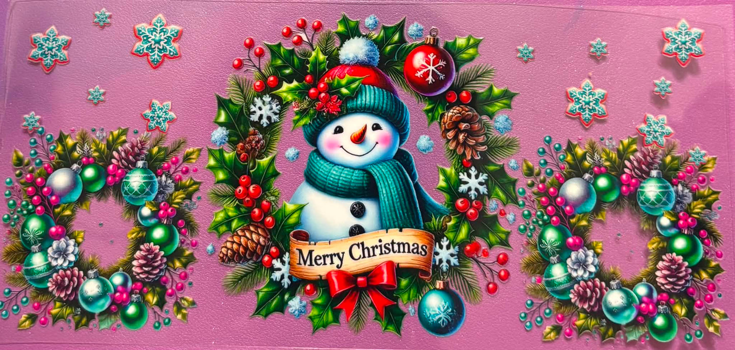 Merry Christmas Snowman Wrap