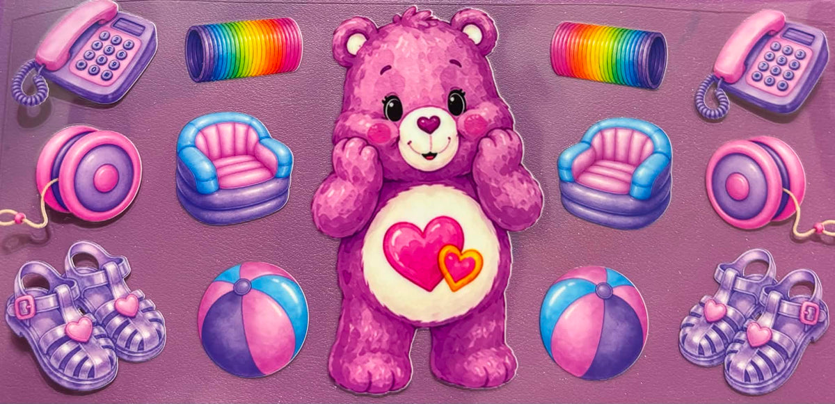 Purple Heart Carebear Wrap
