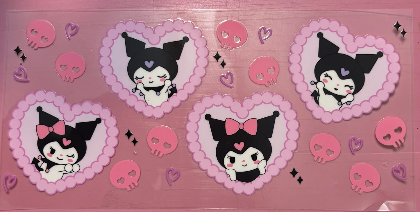 Heart Skulls Kuromi Hello Kitty wrap