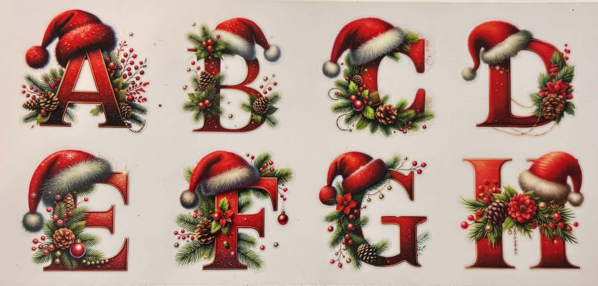 Christmas Letter Decals Priced Per Letter