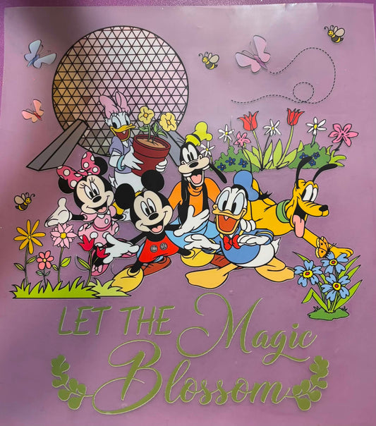 Mikey Let The Magic Bloom Shirt Or Tote Bag Transfer