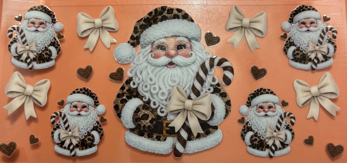 LEPOARD PRINT SANTA WRAP