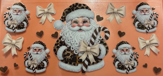 LEPOARD PRINT SANTA WRAP