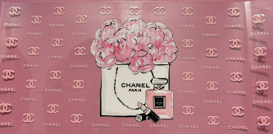 Chanel flower wrap