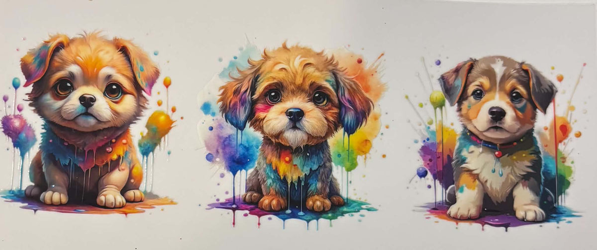 Puppy And Dog Decal Priced Per Dog