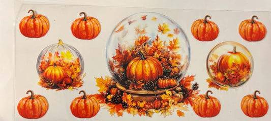 Fall Pumpkin Snowglobe Wrap
