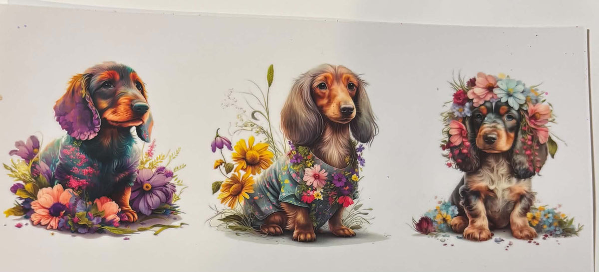 Puppy And Dog Decal Priced Per Dog