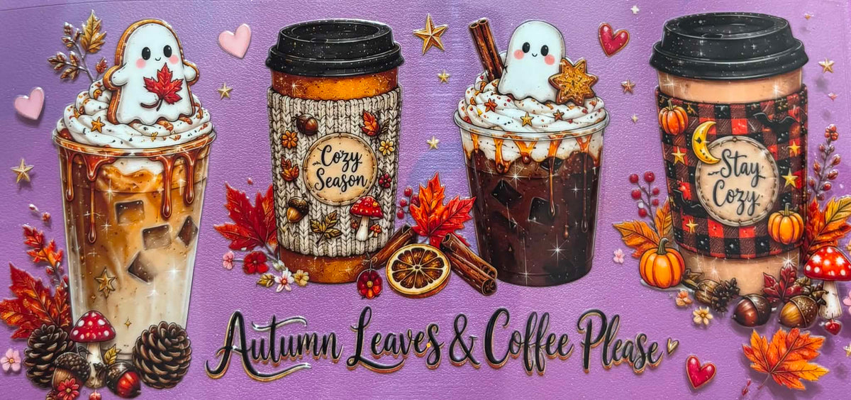 Autumn Leaves And Coffee Please Wrap