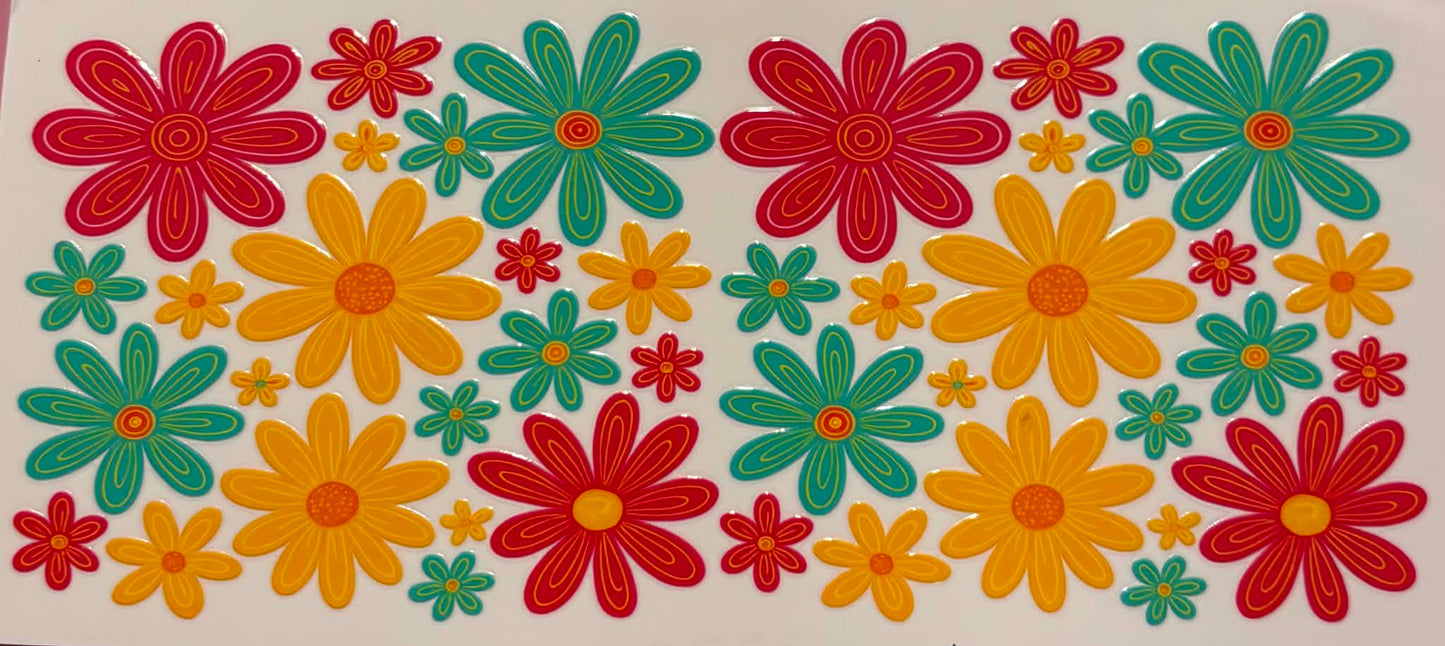 Colorful Spring Summer Flowers Wrap