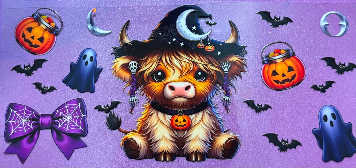 Little Witch Highland Cow Wrap