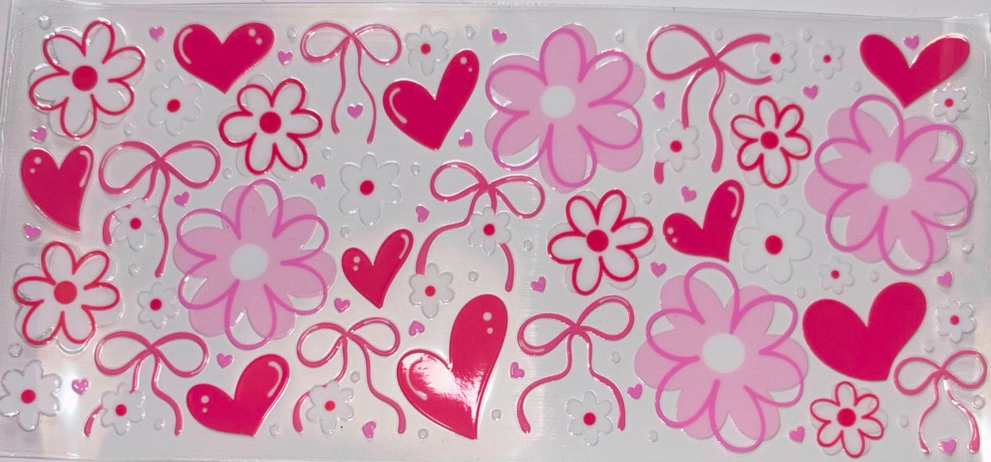 FLOWER HEART BOW WRAP