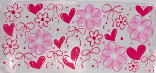 FLOWER HEART BOW WRAP