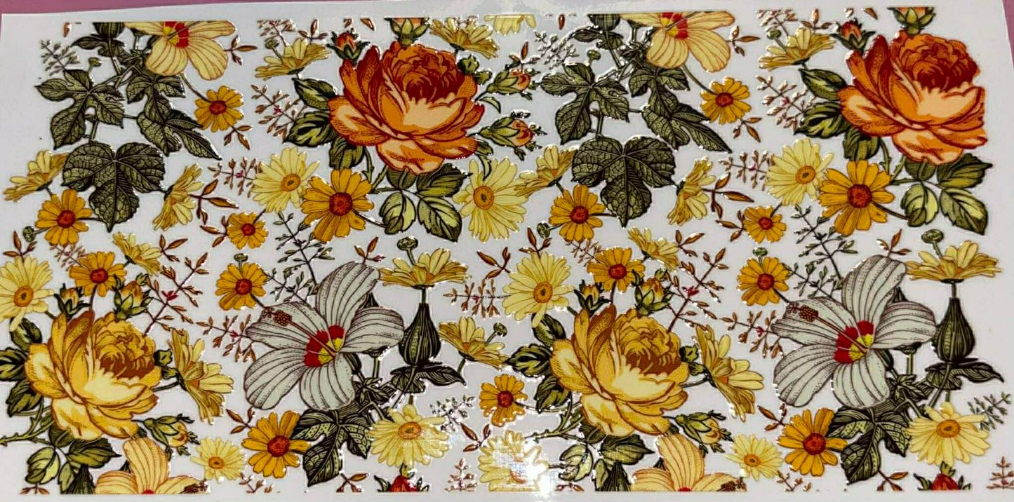 Gold and Rust Roses Wrap