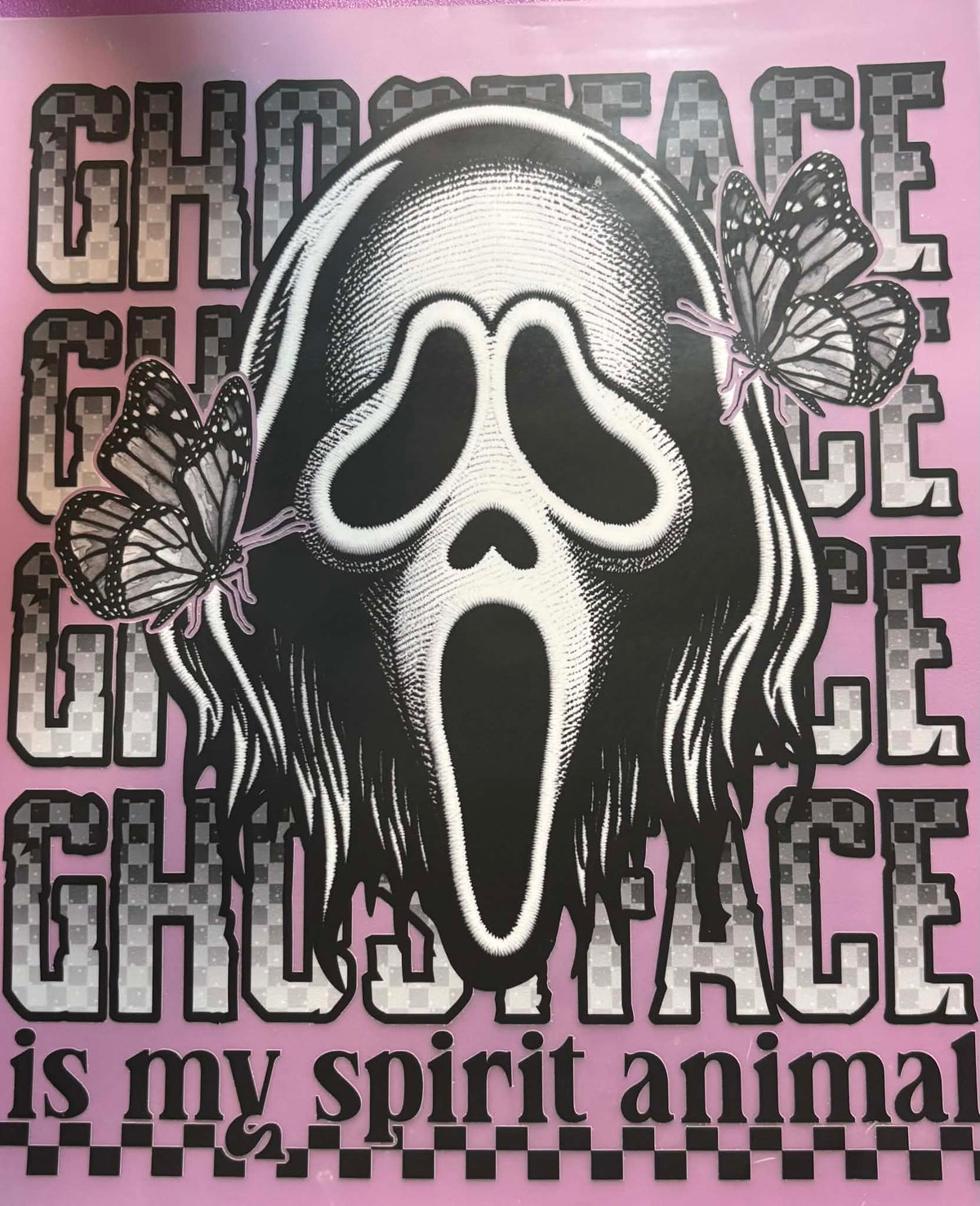 Ghost Face Is My Spirit Animal Shirt And Tote Bag Transfer