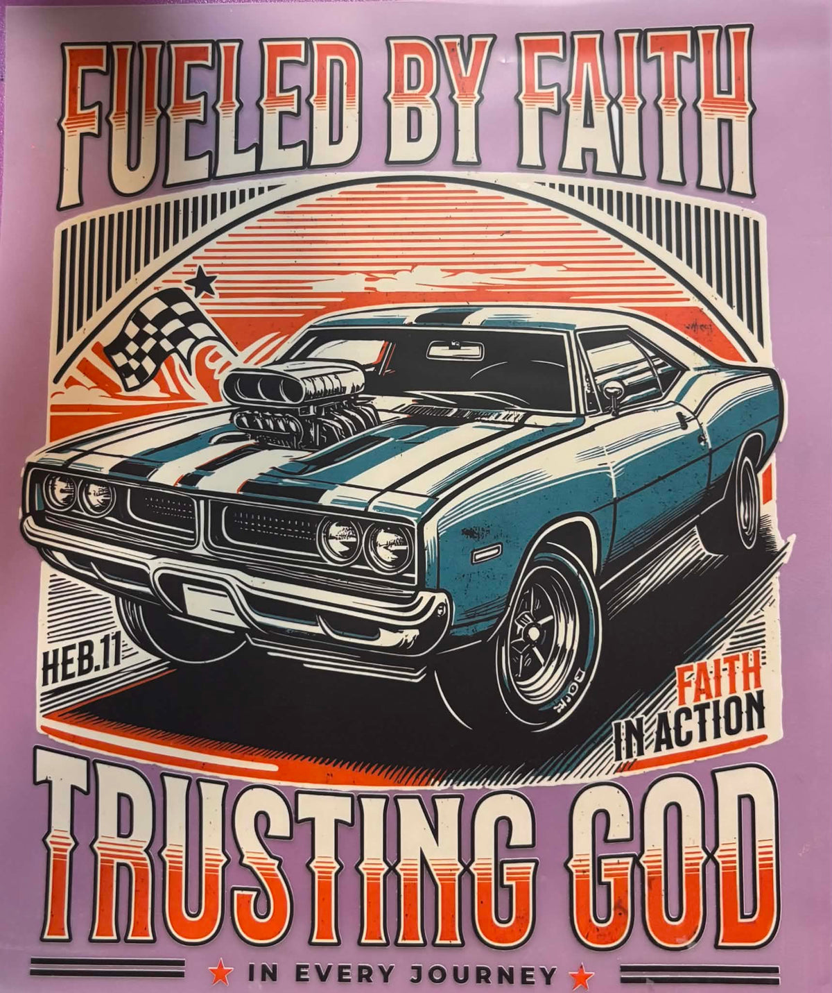 Fuled By Faith Trusting God Shirt Or Tote Bag Transfer