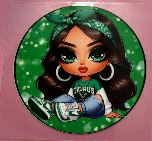 Taurus girl decal