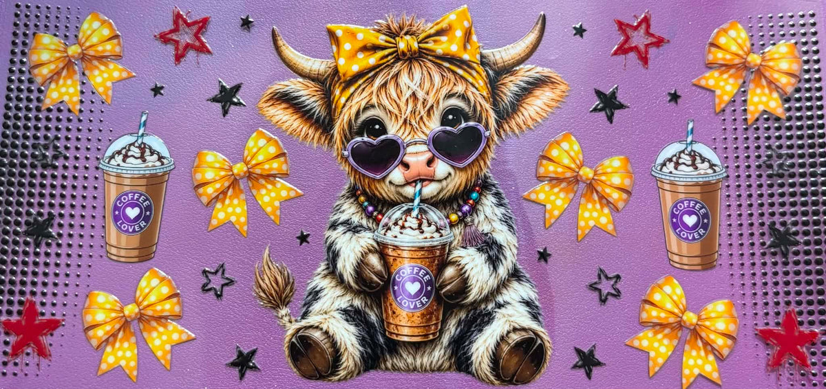 Highland Cow Coffee Lover Wrap