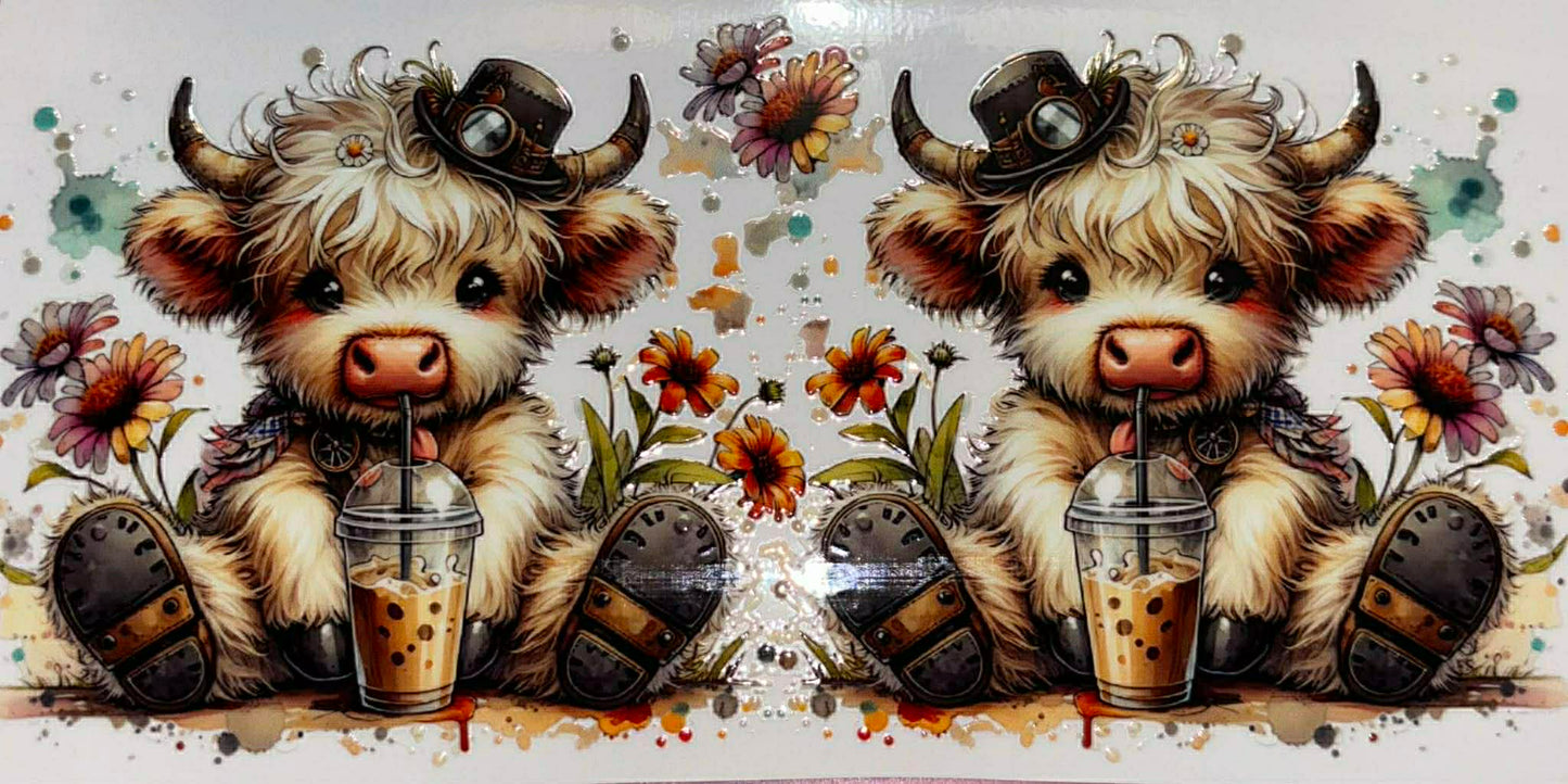 Western Style Coffee Cow wrap