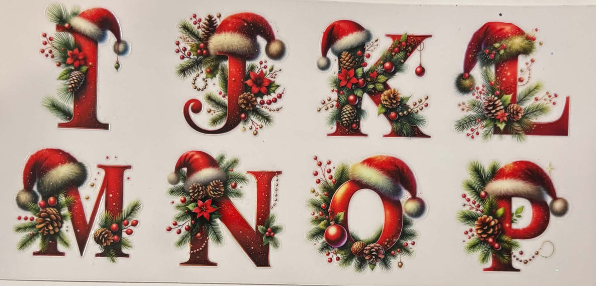 Christmas Letter Decals Priced Per Letter