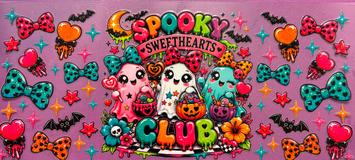 Cute Spooky Ghost Club Wrap