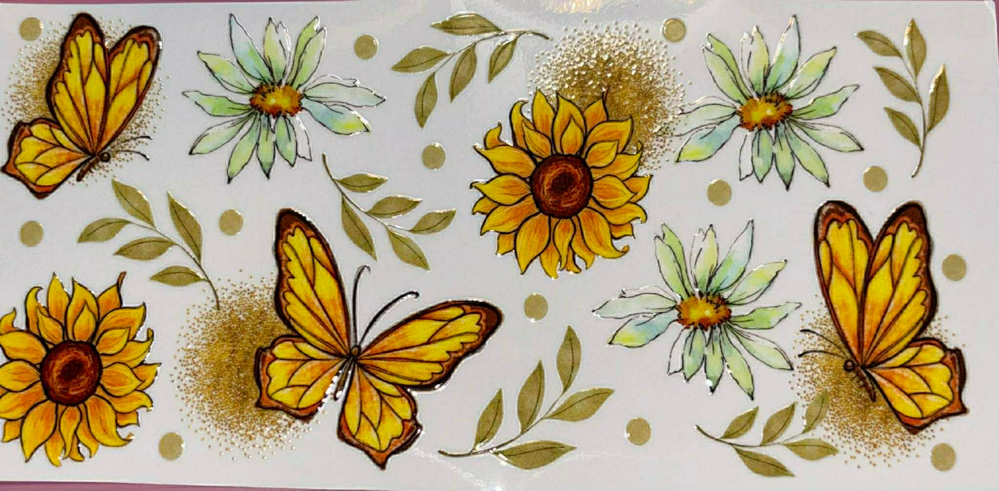 Sunflowers & Butterfly wrap