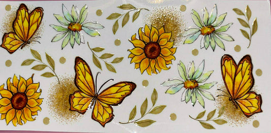 Sunflowers & Butterfly wrap