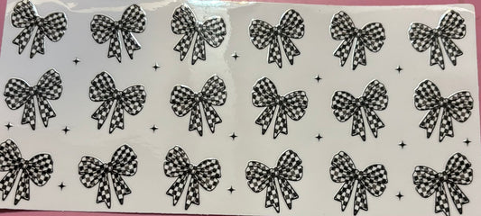 Checkered Bow wrap