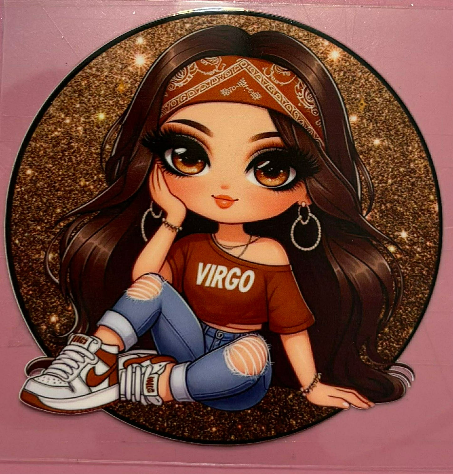 Virgo girl decal