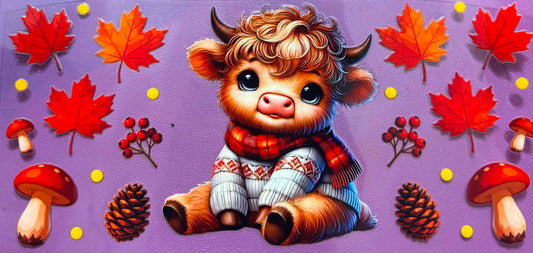 Fall Highland Cow Wrap