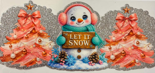 Snowman Glitter Wrap